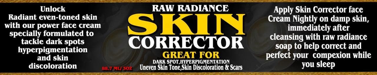 Skin Corrector Product Label