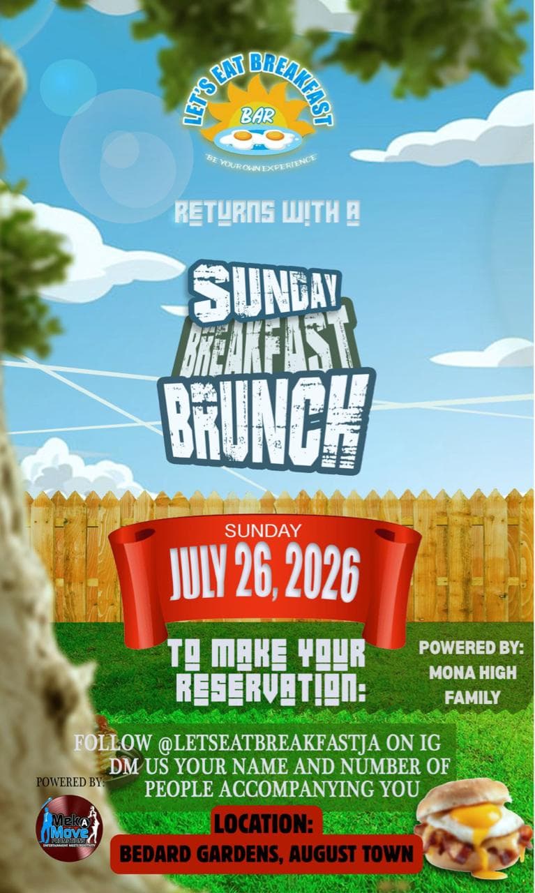 Let's Eat Breakfast Bar Event Flyer