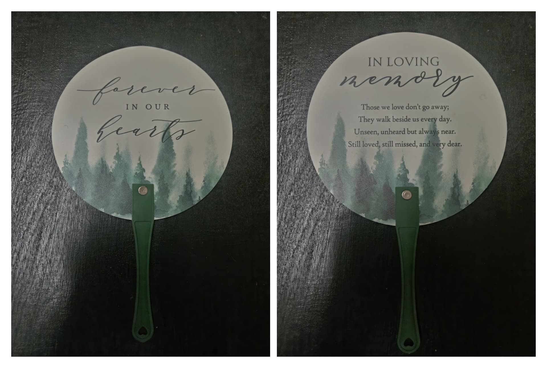 Memorial Hand Fan โ Front & Back