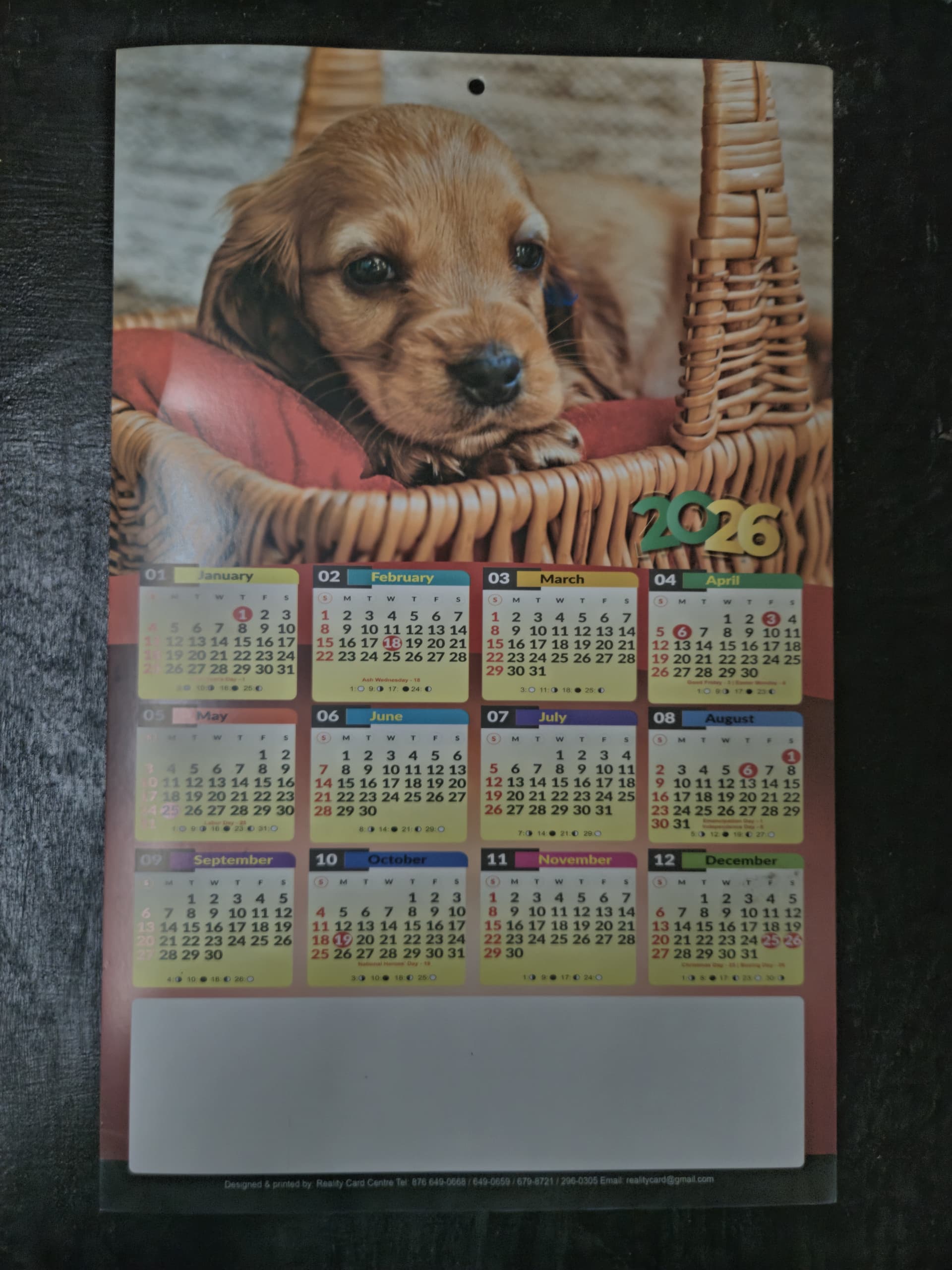 Custom 2026 Calendar