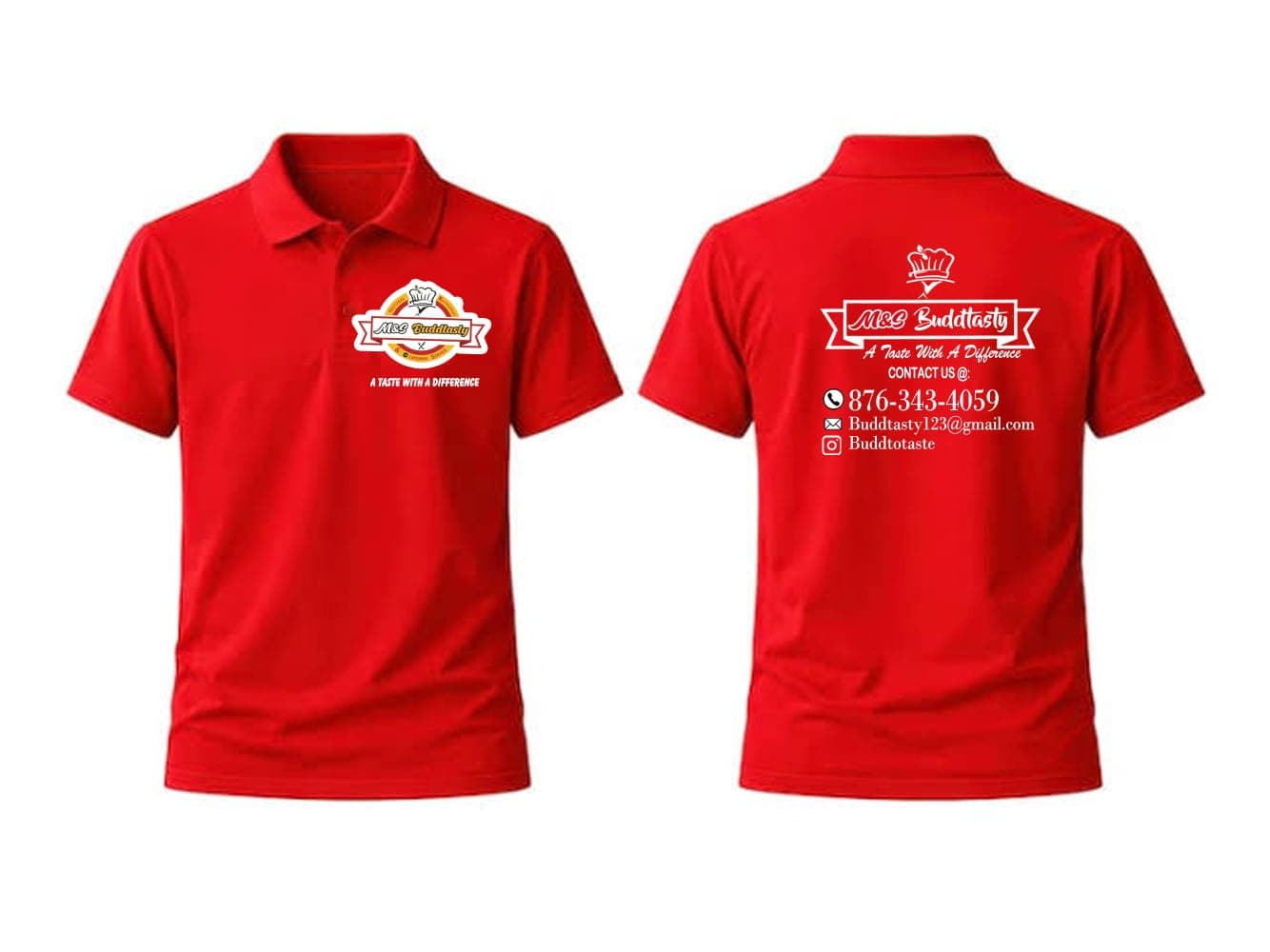 M&S Buddtasty Custom Polo Shirt