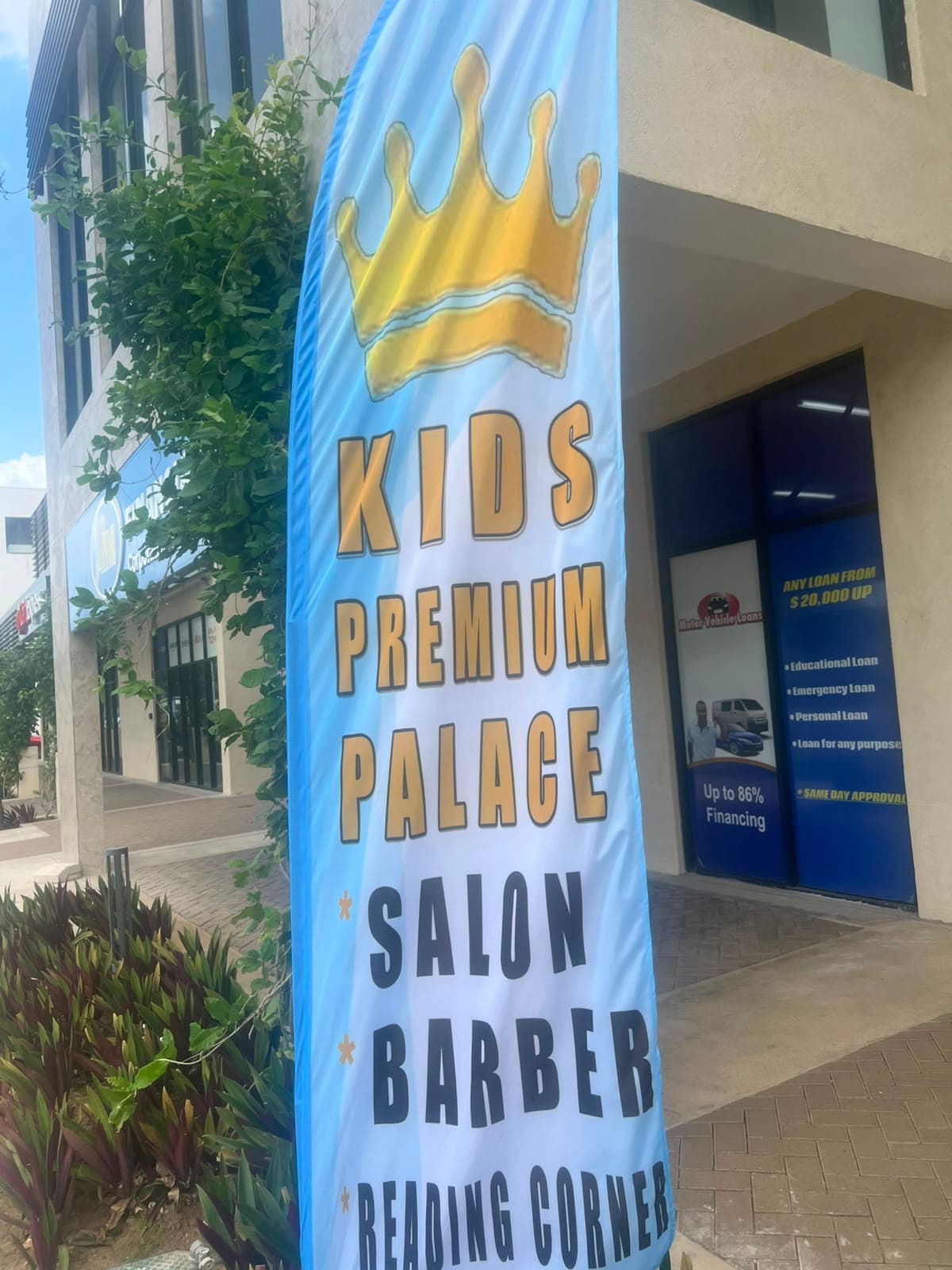Kids Premium Palace Salon Barber Banner