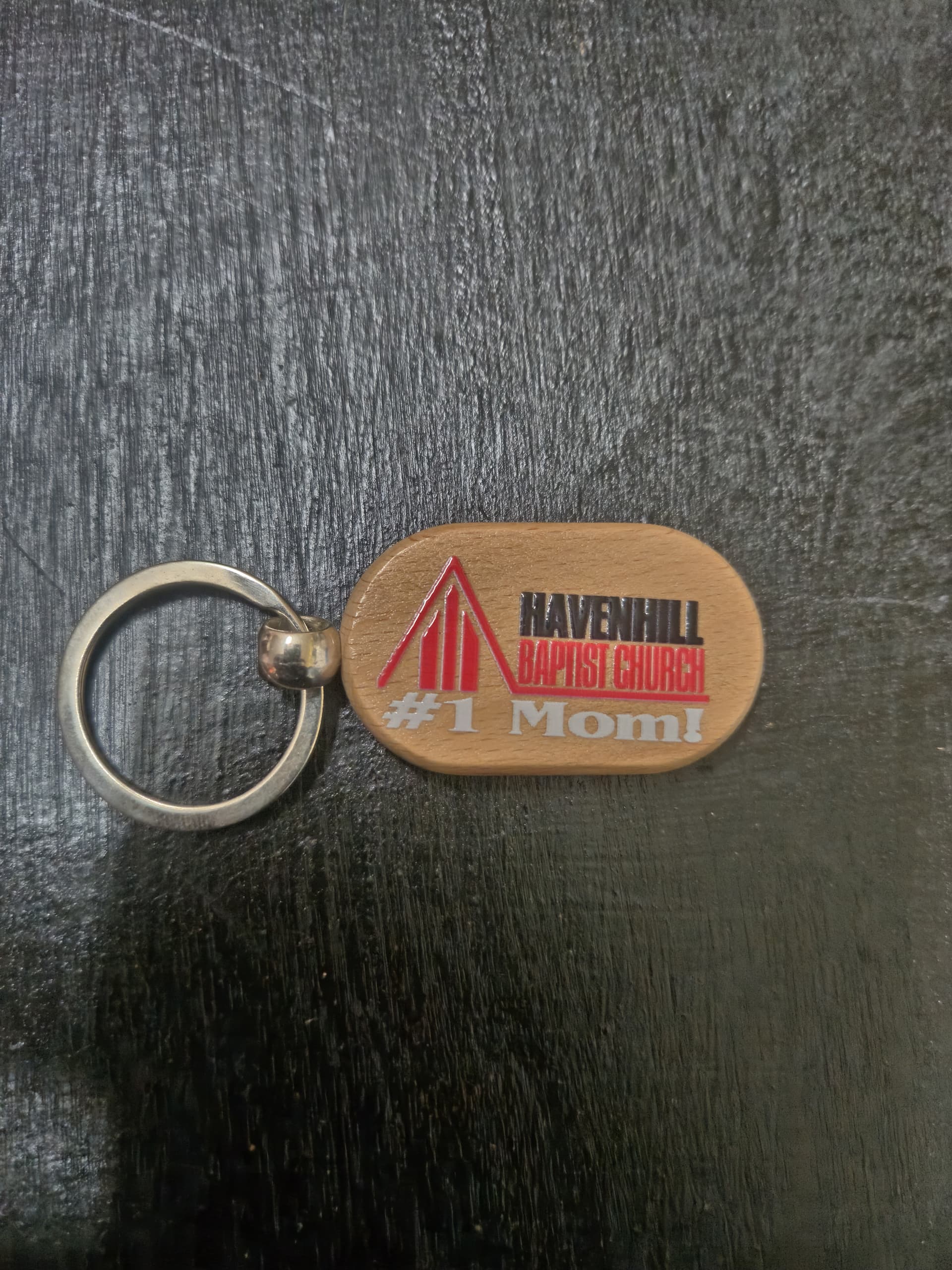 Custom #1 Mom Keychain