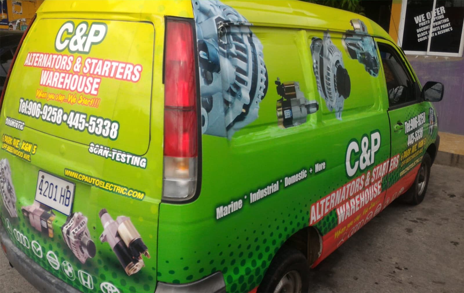 C&P Alternators & Starters Vehicle Wrap